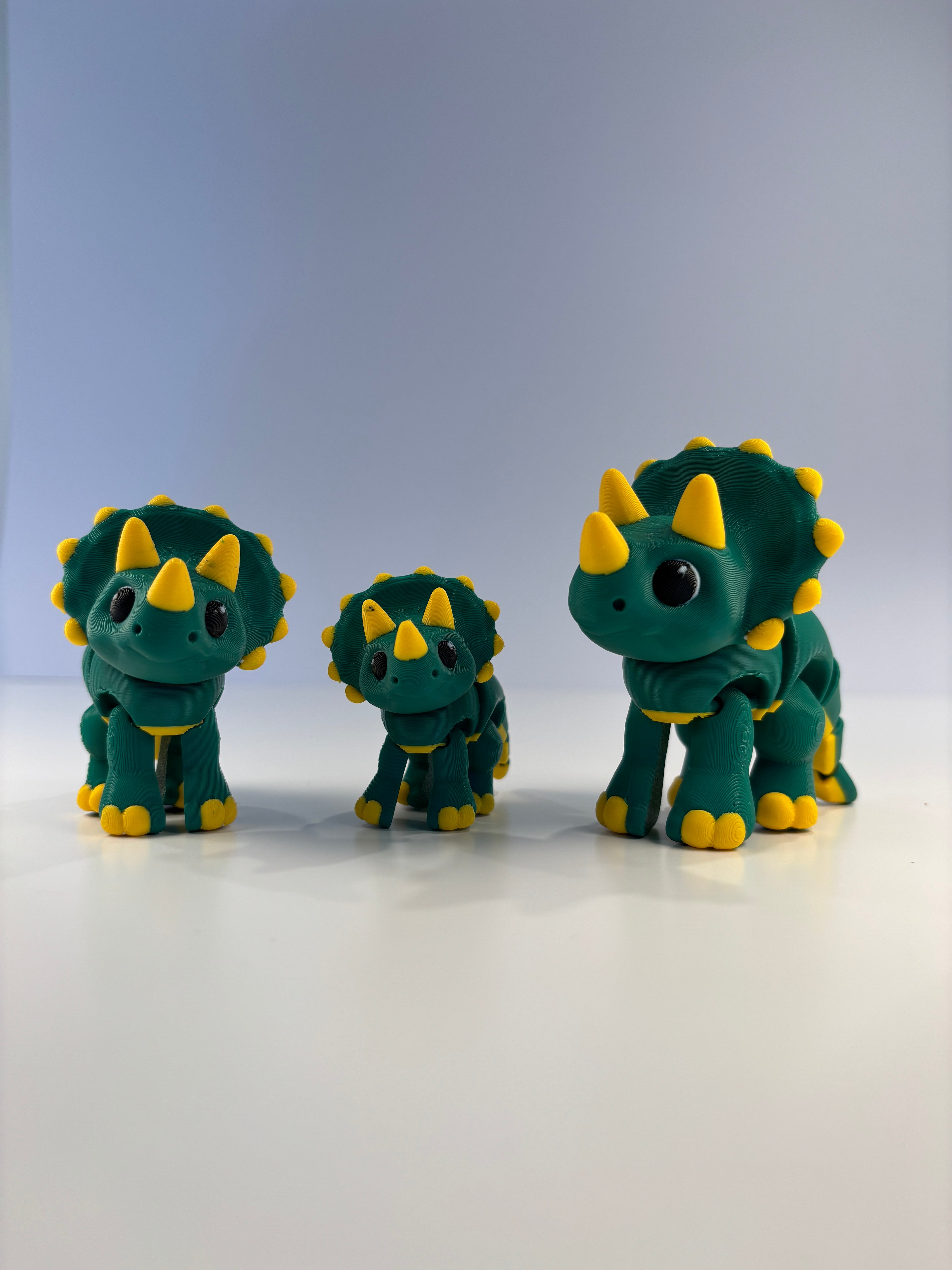 The Tickletop Triceratops Trio from Gigglebone Valley